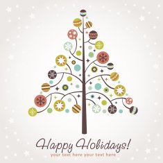 Stylized ornate Christmas tree