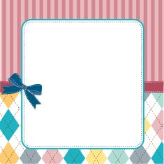 Template frame design for greeting card N44