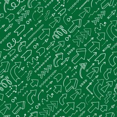 Seamless background of hand drawn arrows N14