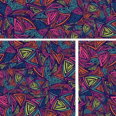 Colorful Background texture set with abstract triangles eps