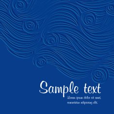 Abstract hand-drawn waves background N10
