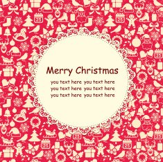 Vector christmas background with place for text