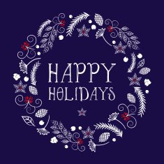Happy Holidays Card - Illustration