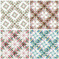 set of abstract color vector decoration pattern background N3