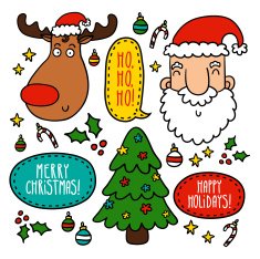 Set of Christmas symbols