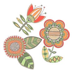 Set of flowers N6