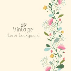 flower background concept of retro style color N8