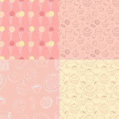 seamless patterns with sweets N3