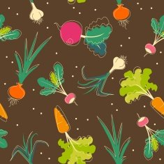 Seamless vegetables background