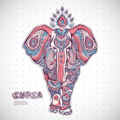 Vintage elephant illustration N3