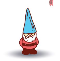 gnome Hand drawn vector illustration N2