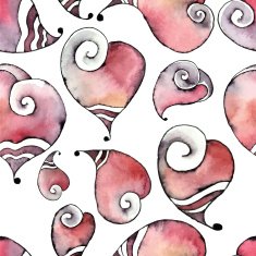 Watercolor hearts