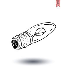 bulb idea icon vector illustration N12