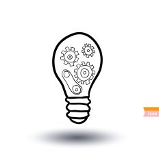 bulb idea icon vector illustration N13