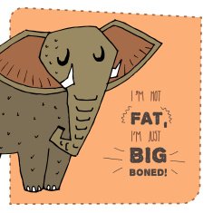 Elephant hand drawn illustration Vector N2