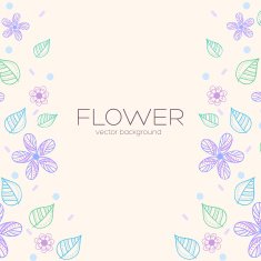 flower background concept of retro style color N11