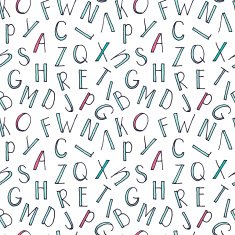 Hand drawn Alphabet pattern