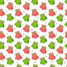 funny owls seamless