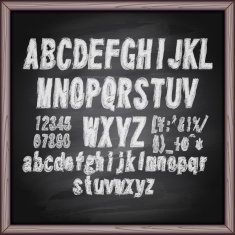 Lettering blackboard N8