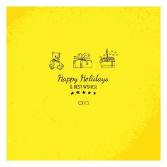 Gift card with happy holidays message