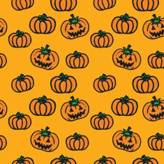 hand-drawn Halloween pumpkins N3