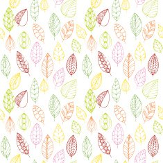 vector seamless pattern with leaves N17