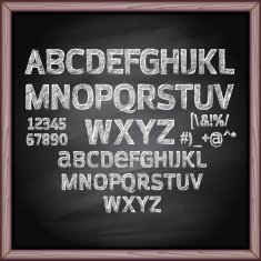 Lettering blackboard N9