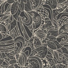 Abstract seamless hand-drawn pattern N81