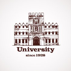 University sketch building