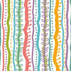 Abstract stripes decorative seamless pattern