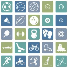 Vector Set of Sport Icons N3