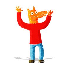 cartoon fox man N44