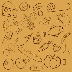 Set of different products