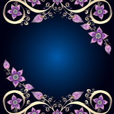 Decorative floral background with flowers N2