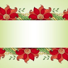 Vector Colored Floral Background Hand Drawn Texture N94