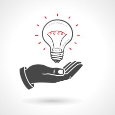 Hand Giving Light Bulb