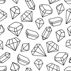 Pattern with gems
