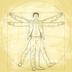 Vitruvian businessman