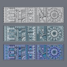 Abstract concept aztec pattern