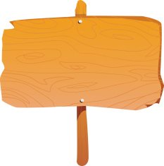 Wooden Sign Board N7