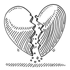 Broken Heart Lovesickness Drawing free image download