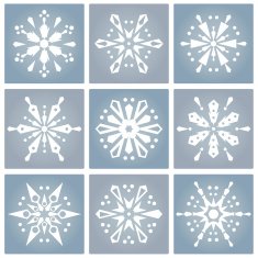Modern Snowflake Set