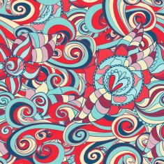 Abstract seamless hand-drawn pattern N83