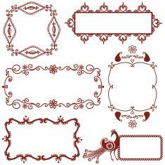 Mehndi frames N6