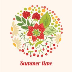 Floral Greeting Card N23