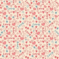 seamless colorful pattern with hearts N2