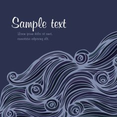 Abstract hand-drawn waves background N12