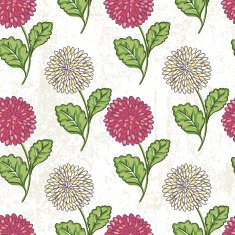 Doodled Chrysanthemums N3