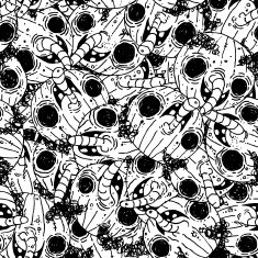 Nosed pumpkins Seamless pattern