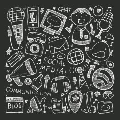 doodle communication background N61
